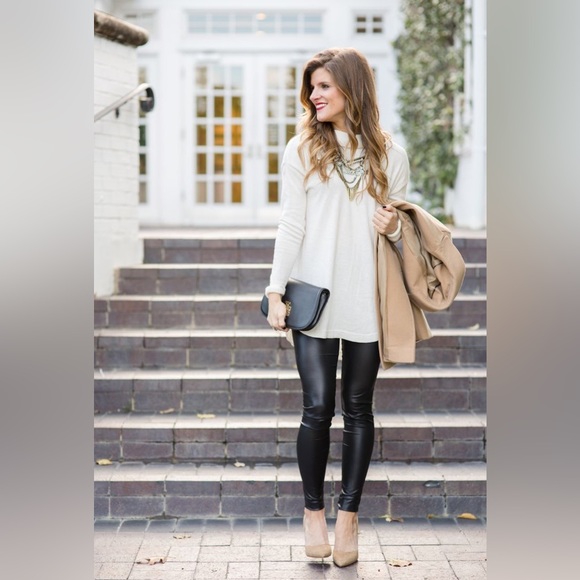 Spanx black Faux Leather high waisted leggings - Picture 2 of 7